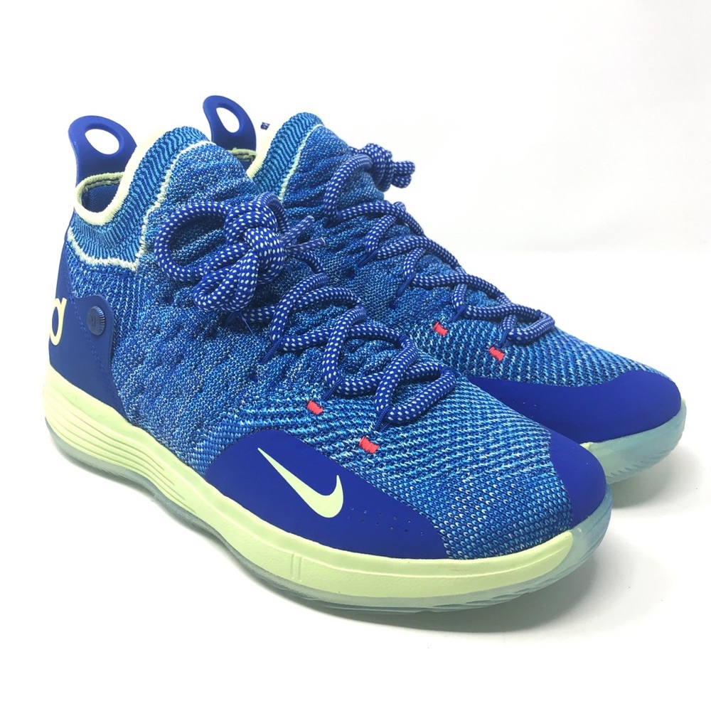 Nike KD11 GS Flyknit Baksetball Shoe Durant Blue